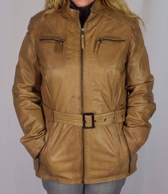 Imagen de chaqueta piel brandy